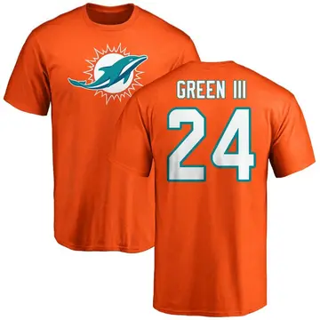 Men's A.J. Green III Miami Dolphins Name & Number Logo T-Shirt - Orange
