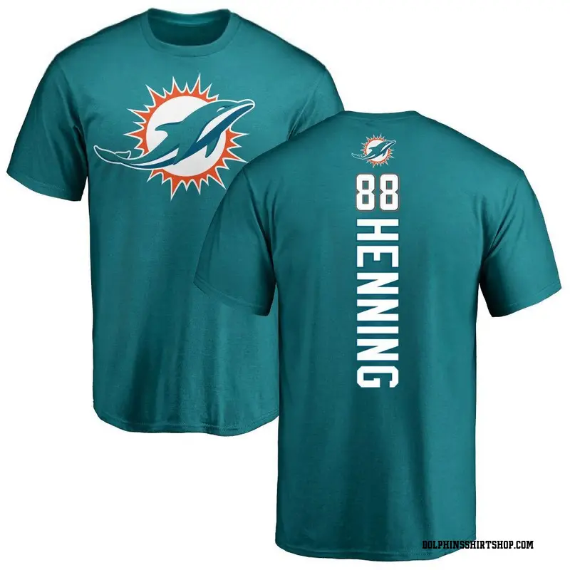 Men's A.J. Henning Miami Dolphins Backer T-Shirt - Aqua