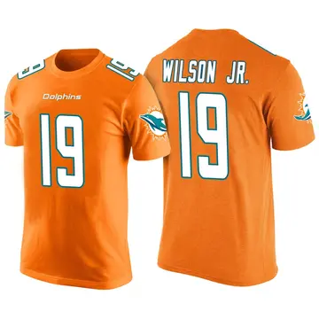 Men's Cedrick Wilson Jr. Miami Dolphins Orange Color Rush Legend T-Shirt