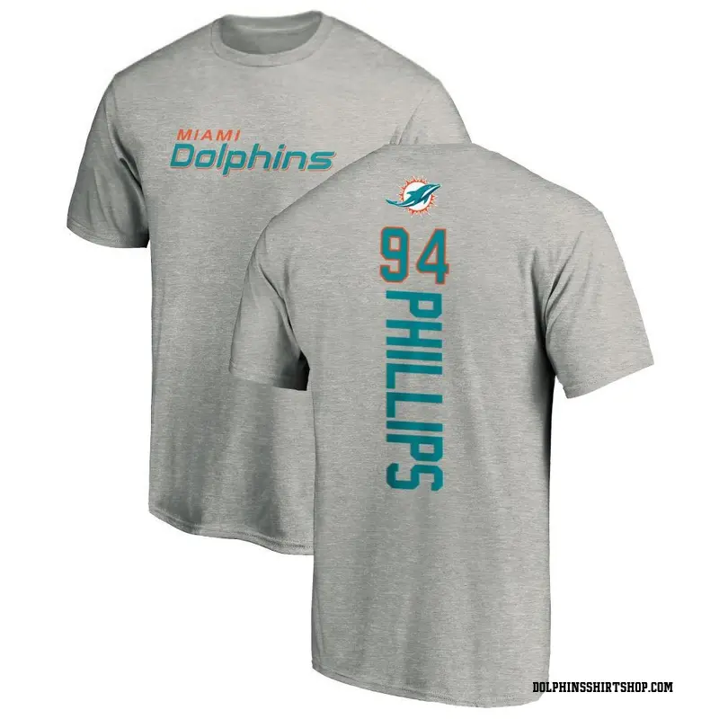 Men's Jordan Phillips Miami Dolphins Backer T-Shirt - Ash