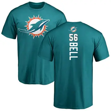 Men's Quinton Bell Miami Dolphins Backer T-Shirt - Aqua
