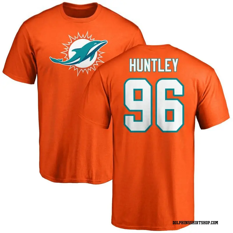 Youth Alex Huntley Miami Dolphins Name & Number Logo T-Shirt - Orange