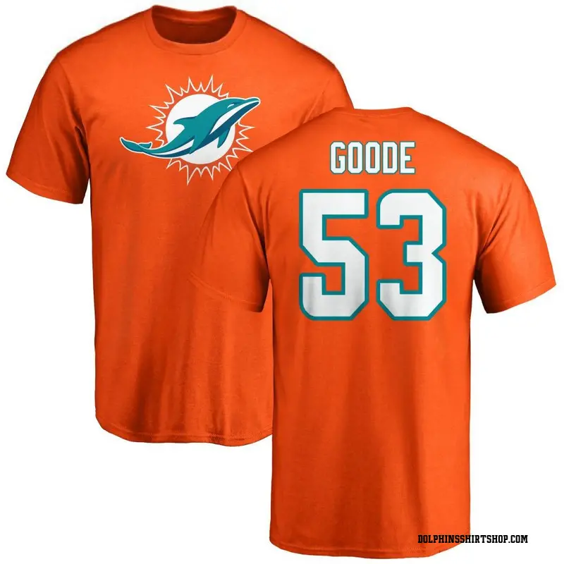 Youth Cameron Goode Miami Dolphins Name & Number Logo T-Shirt - Orange
