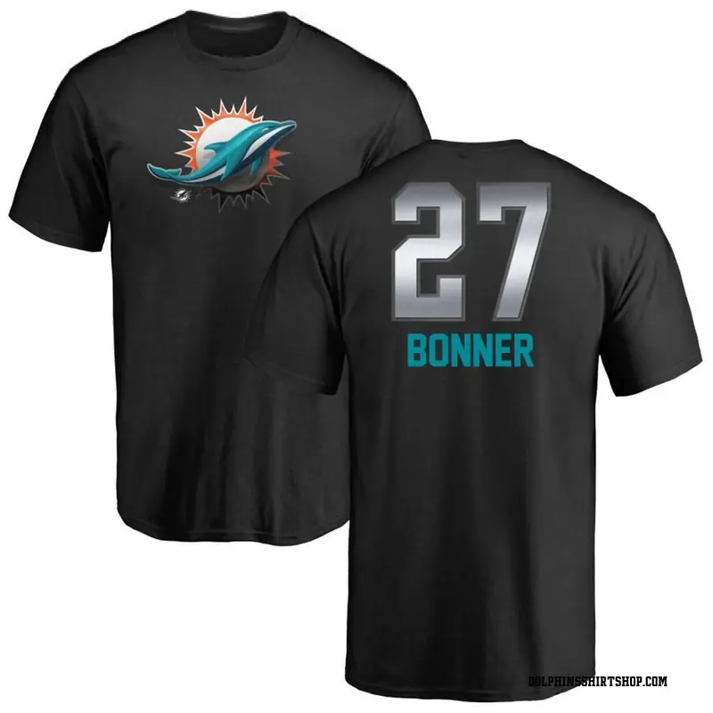 Youth Ethan Bonner Miami Dolphins Midnight Mascot T-Shirt - Black