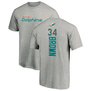 Youth Omar Brown Miami Dolphins Backer T-Shirt - Ash